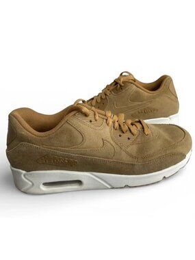 Nike Air Max 90 Ultra 2.0 Leather Sneakers Wheat Flax 924447-200 Shoes Men’s 9.5